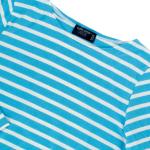 Blaue 3/4-ärmelige Saint James Damenringelshirts & Damenstreifenshirts aus Baumwolle 