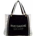 Schwarze Saint Laurent Paris Rive Gauche Hobo Bags aus Baumwolle für Damen 