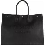 Schwarze Saint Laurent Paris Rive Gauche Tote Bags & Henkeltaschen aus Leder für Damen 