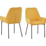 Gelbe SalesFever Esszimmerstühle aus Polyester 2 Teile 