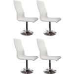 Weiße SalesFever Esszimmerstühle aus Kunstleder 4 Teile 