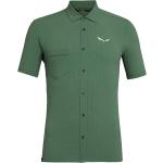 Grüne Klassische Kurzärmelige Salewa Outdoorhemden für Herren Größe L 