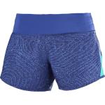 Blaue Salomon Elevate Damenlaufshorts aus Elastan Größe XL 