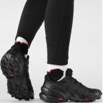 Schwarze Salomon Damenlaufschuhe aus Kunststoff mit Schnellschnürung Größe 39,5 