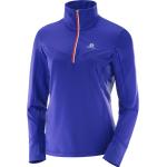 Blaue Salomon Trail Runner Damenlaufshirts aus Elastan Größe XL 