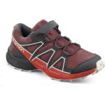 Rote Salomon Speedcross Trailrunning Schuhe Kirschen für Kinder Größe 26 