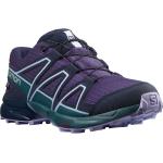 Reduzierte Blaue Salomon Speedcross Trailrunning Schuhe Lavendel mit Schnellschnürung für Kinder Größe 32 