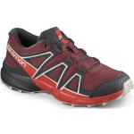 Rote Salomon Speedcross Trailrunning Schuhe für Kinder Größe 31 