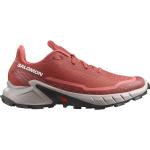 Rote Salomon Trailrunning Schuhe Schnürung für Damen Größe 40 