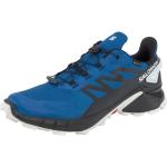 Blaue Salomon Supercross Trailrunning Schuhe für Herren Größe 46 