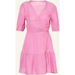 Reduzierte Pinke Strandkleider aus Viskose für Damen Größe XS 