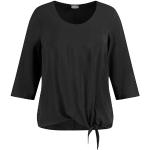 Schwarze Casual Samoon Blusenshirts für Damen Größe XL Große Größen 