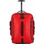 Rote Samsonite Paradiver Light Reisetaschen mit Rollen aus Polyester 
