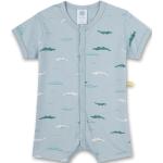 Graue Sanetta Bio Nachhaltige Kinderpyjamas & Kinderschlafanzüge aus Baumwolle maschinenwaschbar für Jungen 