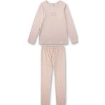 Rosa Langärmelige Nachhaltige Kinderpyjamas & Kinderschlafanzüge aus Baumwolle maschinenwaschbar für Mädchen Größe 164 2 Teile 