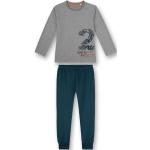 Schwarze Langärmelige Sanetta Kinderpyjamas & Kinderschlafanzüge aus Baumwolle für Jungen Größe 128 
