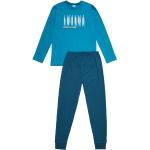 Sanetta Pyjama long motiv blau/ash 140