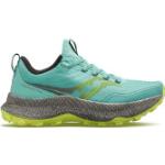 Blaue Saucony Endorphin Trailrunning Schuhe mit Perlen aus Kunststoff für Damen Größe 40 