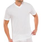 Reduzierte Weiße Schiesser V-Ausschnitt V-Shirts für Herren Größe 7 XL Große Größen 