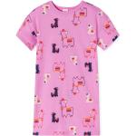 Rosa Kindernachthemden aus Baumwolle für Mädchen Größe 116 