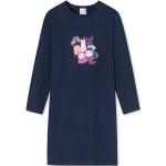 Dunkelblaue Kindernachthemden aus Baumwolle für Mädchen Größe 92 