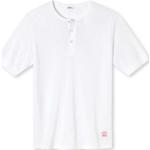 SCHIESSER Revival Herren Henley Shirt - 1/2 Arm, Jacques, Unterhemd, Knüpftrikot Weiß S