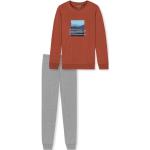 Rote Schiesser Bio Kinderpyjamas & Kinderschlafanzüge aus Baumwolle für Jungen Größe 152 