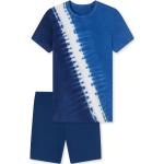 Blaue Schiesser Kinderpyjamas & Kinderschlafanzüge aus Baumwolle für Jungen Größe 140 2 Teile 