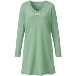 Hellgrüne Nina von C. Nachhaltige Sleepshirts aus Baumwolle für Damen Größe L 