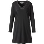 Schlaf-Shirt aus reiner Bio-Baumwolle, schwarz