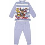 Blaue Casual Paw Patrol Kinderpyjamas & Kinderschlafanzüge 