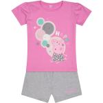 Pinke Peppa Wutz Kinderpyjamas & Kinderschlafanzüge Schweine aus Baumwolle Größe 98 