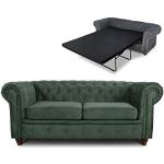 Grüne Couchgarnituren & Sofagarnituren aus Stahl ausziehbar für 2 Personen 