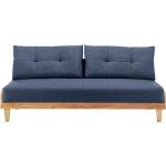 Blaue Bessagi Dreisitzer-Sofas aus Holz 