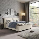 Weiße Schlaraffia Betten mit Matratze aus Nussbaum 200x200 cm 