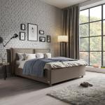 Braune Schlaraffia Betten mit Matratze aus Nussbaum 160x200 cm 