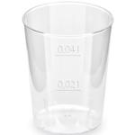 Schnapsglas glasklar Shotgläser Stamperl mit Eichstrich 2cl / 4cl, 50 Stk.