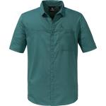 Grüne Kurzärmelige Schöffel Kurzarmhemden aus Baumwolle maschinenwaschbar für Herren Größe L 
