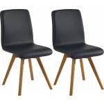 Schwarze Schösswender Sitzmöbel aus Massivholz 2 Teile 
