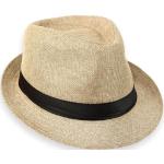 Schwarze Klassische Schramm Fedora Hüte aus Polyester für Herren 