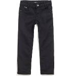 Schwarze HUGO BOSS BOSS Slim Jeans für Kinder aus Elastan für Jungen 