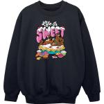 Scooby Doo, Mädchen, Pullover, Girls Life Is Sweet Sweatshirt, Schwarz, (116)