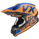 Scorpion VX-16 Air X-Turn Motocross Helm Farbe: Orange/Blau, Grösse: M (57/58)
