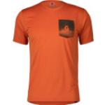 Orange Kurzärmelige Scott Herrensportshirts Orangen Größe M 