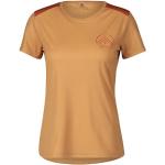 Orange Kurzärmelige Atmungsaktive Scott Damensportshirts Orangen Größe S 