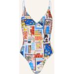 Reduzierte Hellblaue Seafolly Damenbadeanzüge & Damenschwimmanzüge aus Elastan Größe M 