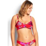 Reduzierte Pinke Seafolly Bikini Tops aus Elastan für Damen 