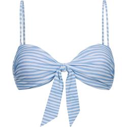Seafolly - Women's Summercrush Twist Tie Front Bandeau - Bikini-Top Gr S weiß/grau