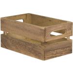 Securit Vintage Mini Holzkiste Tisch Caddy – 14,1 x 24,1 cm Aufbewahrungsbox Gewürzhalter Utensilienhalter Organizer