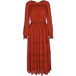 Reduzierte Rote Langärmelige Chloé See by Chloé Maxi Maxikleider & lange Kleider aus Polyester für Damen Größe XS 